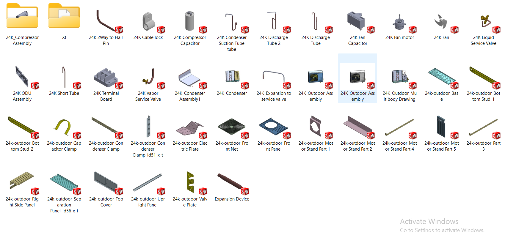 24K分体交流室外单元